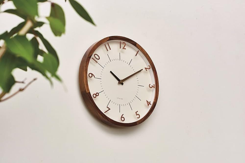 インターフォルム 掛け時計 電波時計 オラント ナチュラル CL-3350NA 直径30㎝ 電波ステップムーブメント NEXPOTALLINN_EU