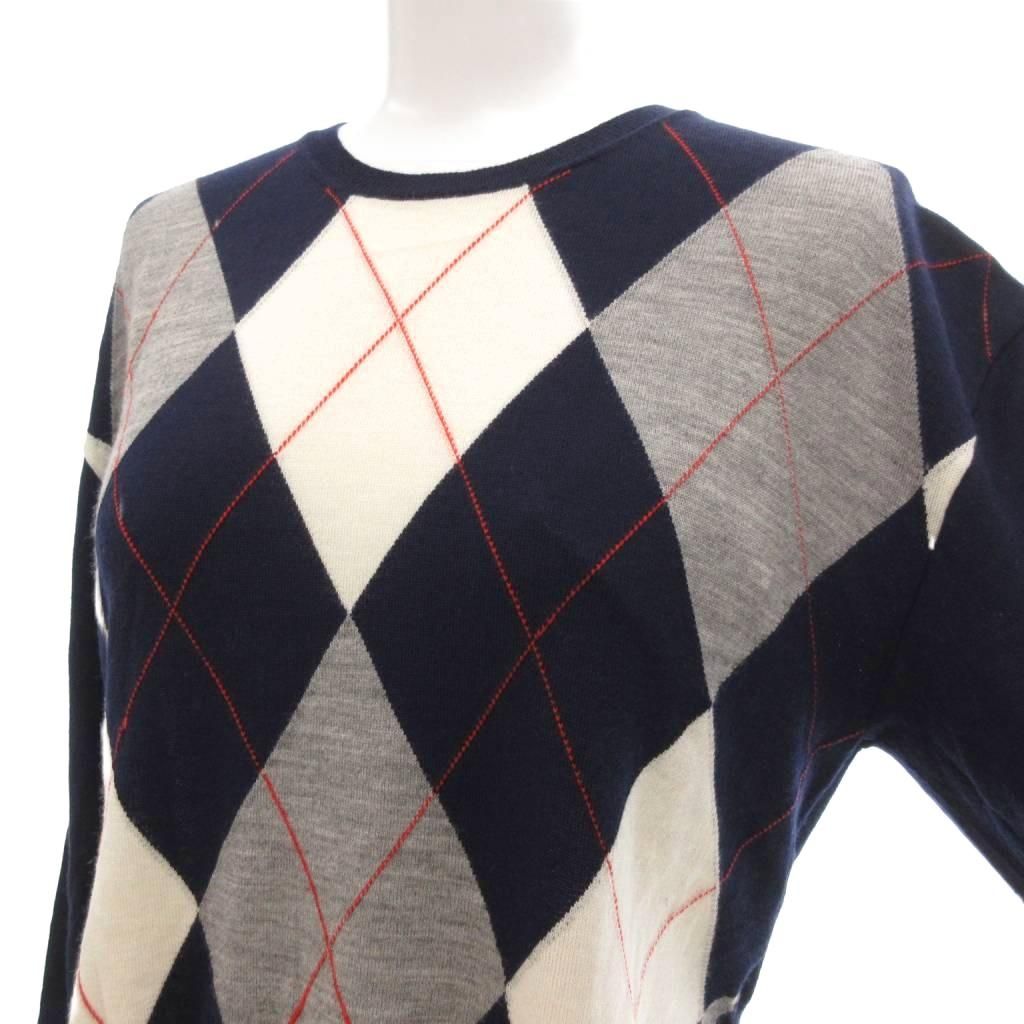 セリーヌ CELINE アーガイル チェック　ニットセーター セリーヌ CELINE アーガイル チェック ニットセーター 【公式通販】