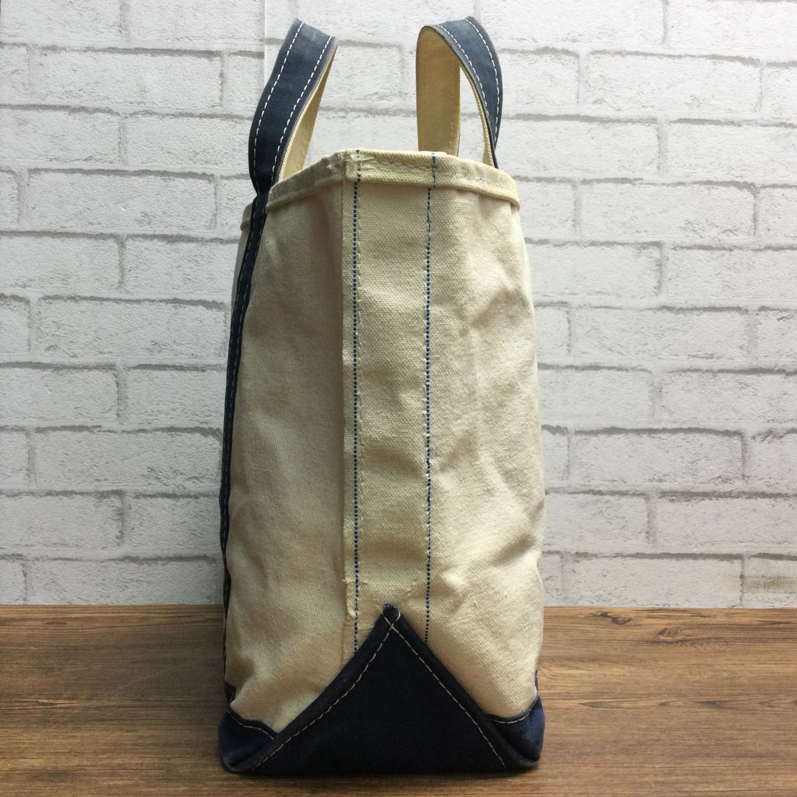 3801 【希少】 80s L.L.Bean トートバッグ ネイビー USA製 2色