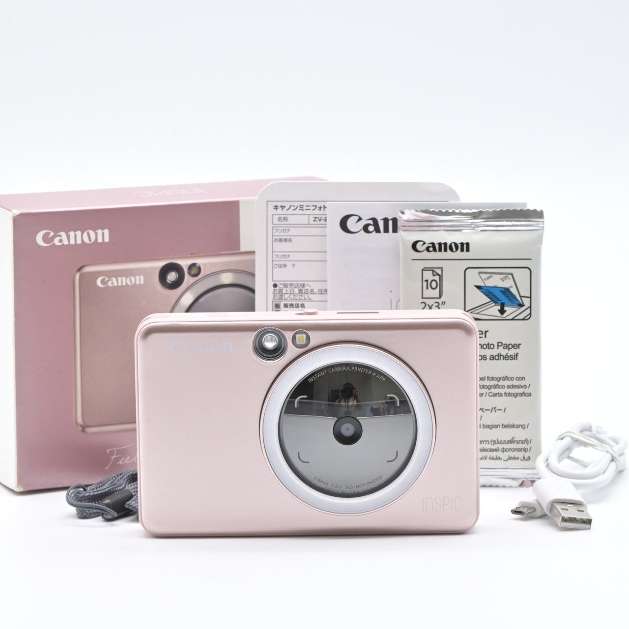 Canon キヤノン iNSPiC ZV-223-PK ピンク 購入 インスタント