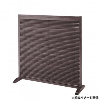 弘益(KOEKI) UTILITY 衝立1連 ブラウン JPLB1BR