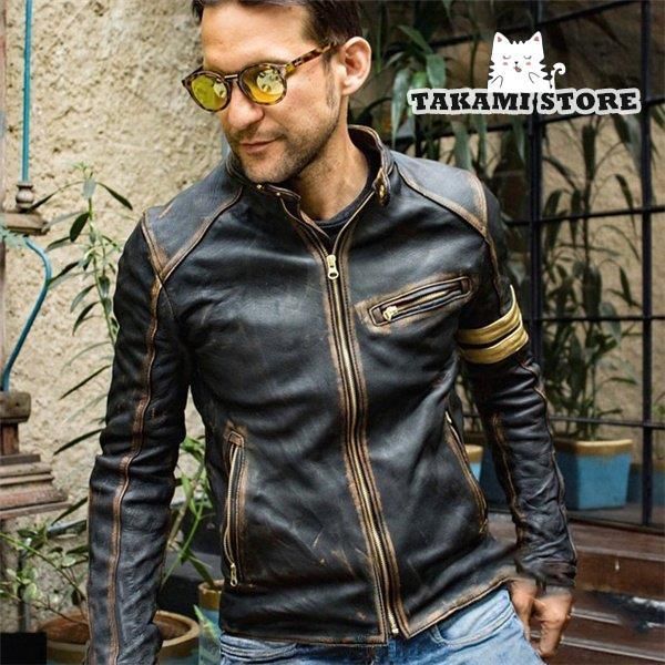 革ジャン MEN'S MELROSE 革ジャン ライダース シープナッパシングル