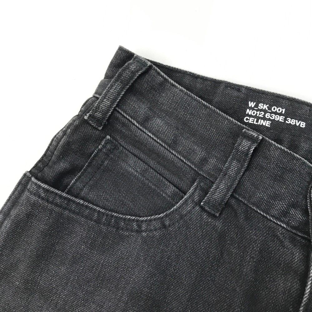 CELINE セリーヌ N012 639E 38VB デニムパンツ ブラック系 24 