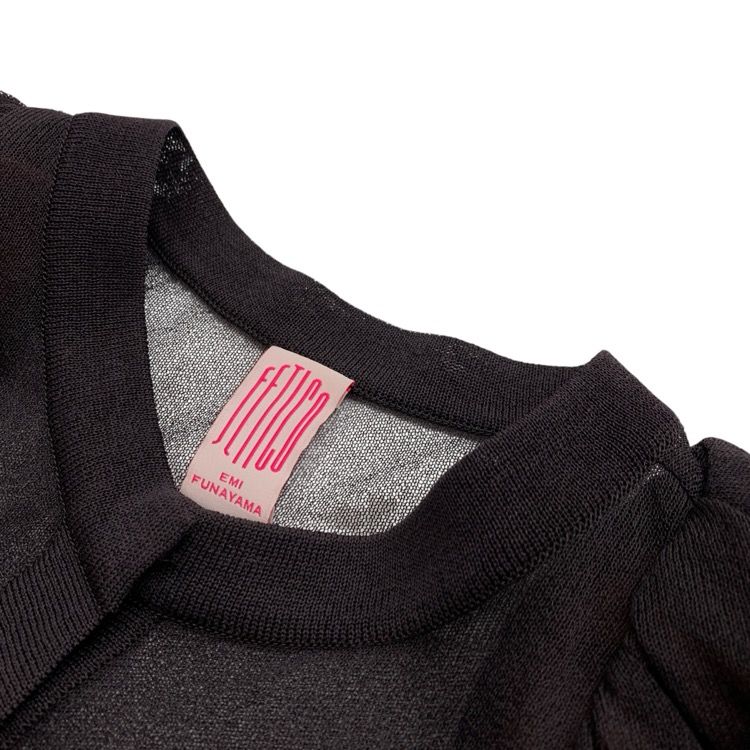 2024SS FETICO フェティコ PUFF SLEEVE KNIT TOP パフスリーブ