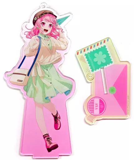 中古】キーホルダー 丸山彩 アクリルスタンドキーホルダー Letter ver