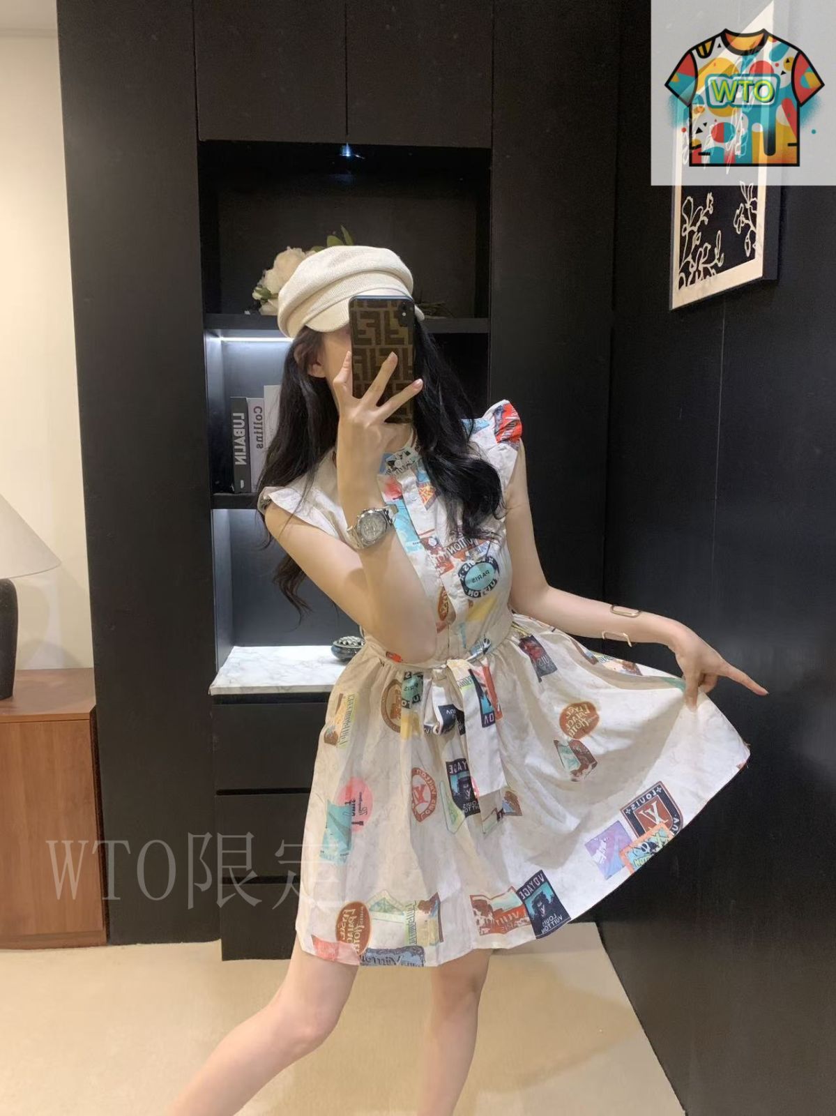 今日特価】Louis Vuitton 25SS 夏季新款 立体剪裁フライスリーブ
