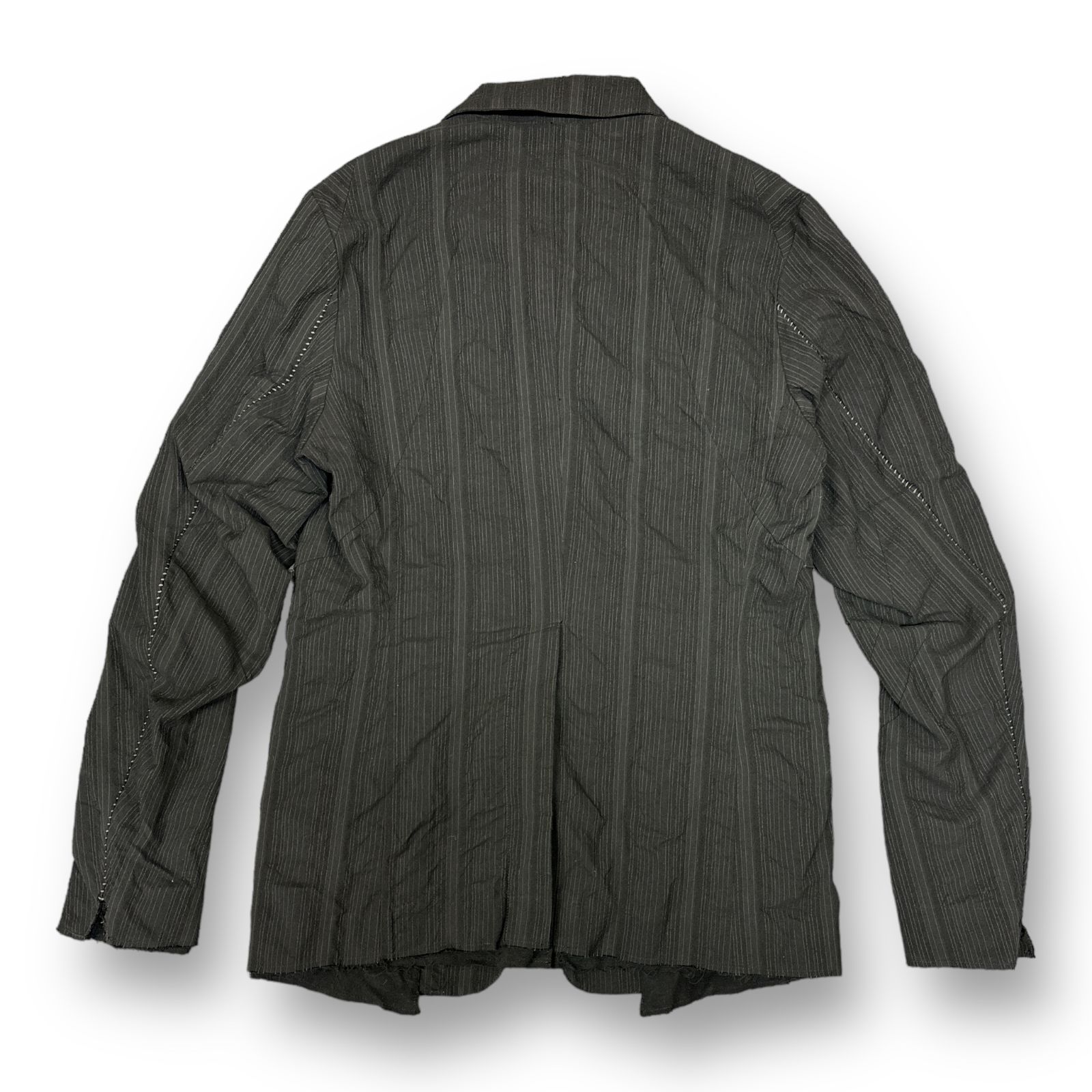 定価74800円 美品 D.HYGEN 23AW Shrink Pinstripe Overlock