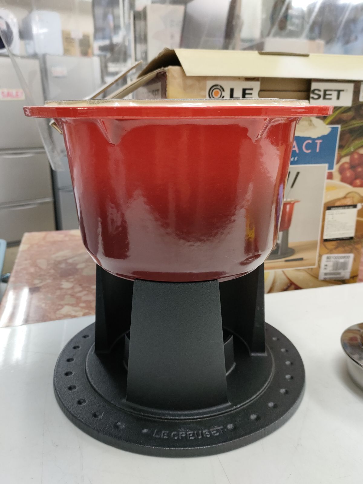 ◇ ル・クルーゼ Le Creuset コンパクト フォンデュ セット チェリー