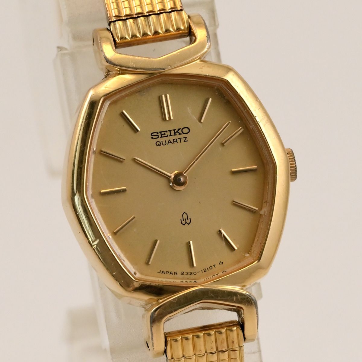 ヴィンテージ セイコー SEIKO オクタゴン 20mm ゴールド 文字盤 