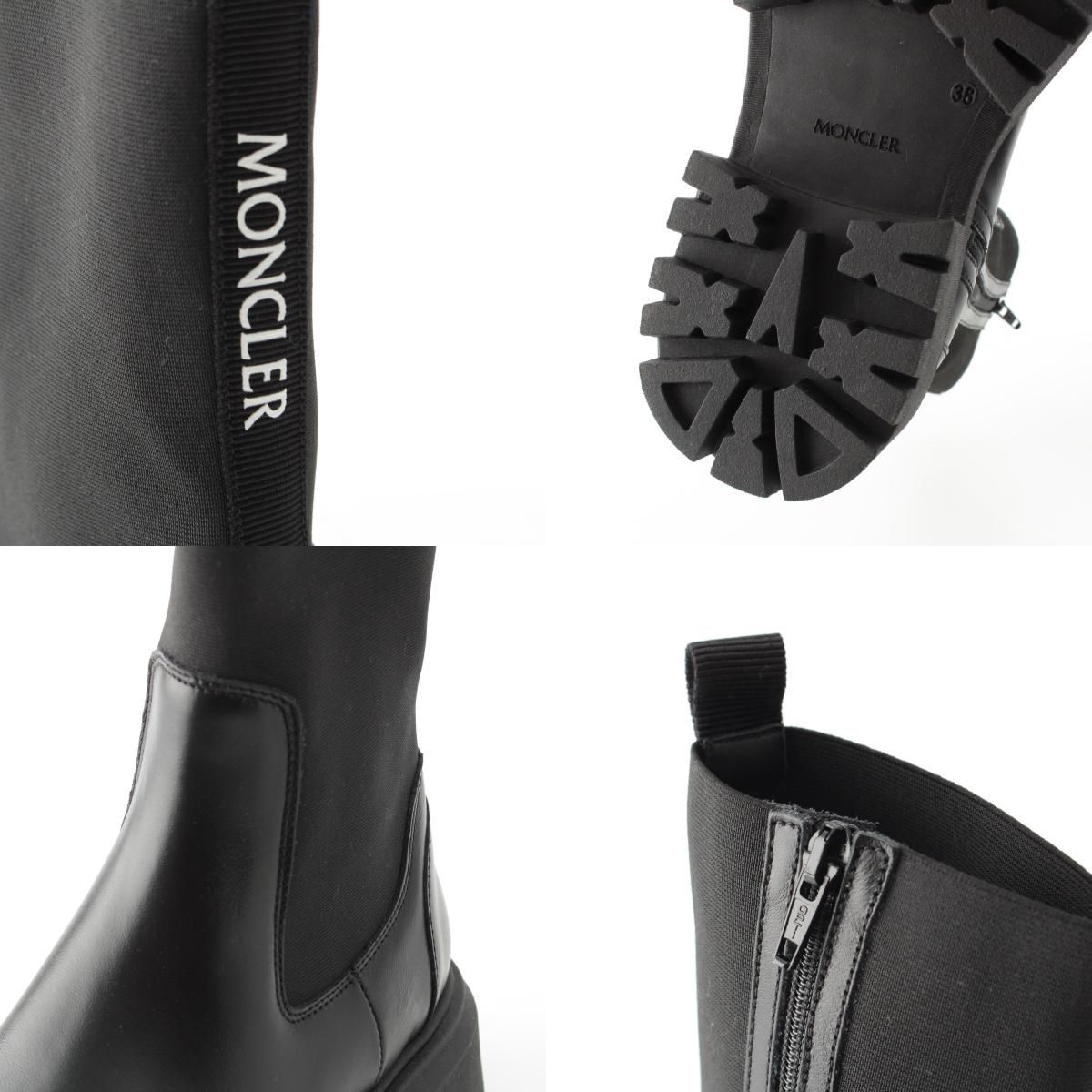 モンクレール enfant boots アンファンブーツ レザー バックロゴ モンクレール enfant boots アンファンブーツ レザー バックロゴ