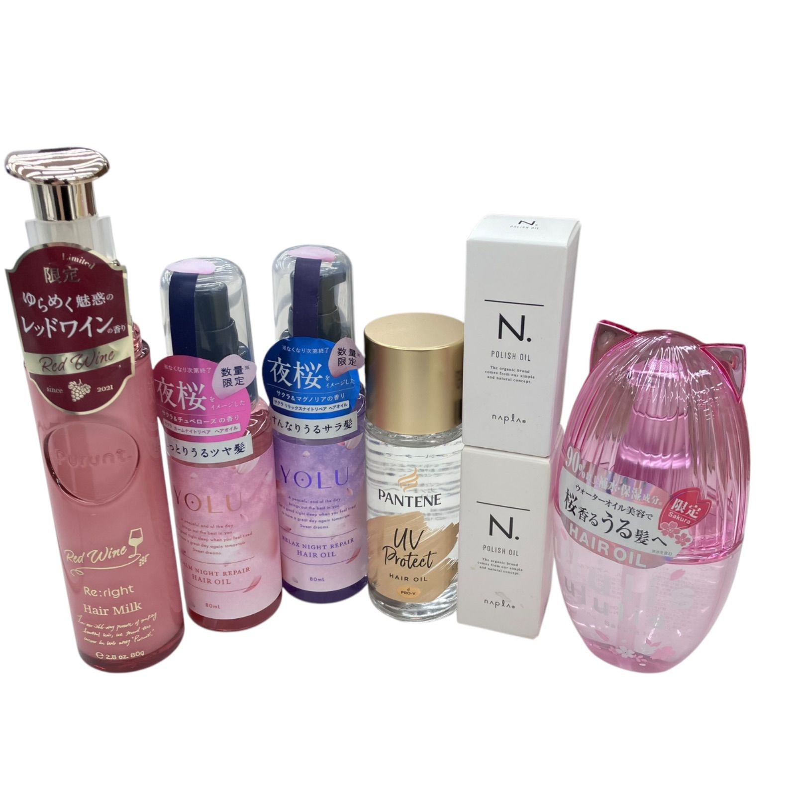 186000　⑦ ヘアオイル＆ミルク ヘアスタイリング　７点まとめ売り