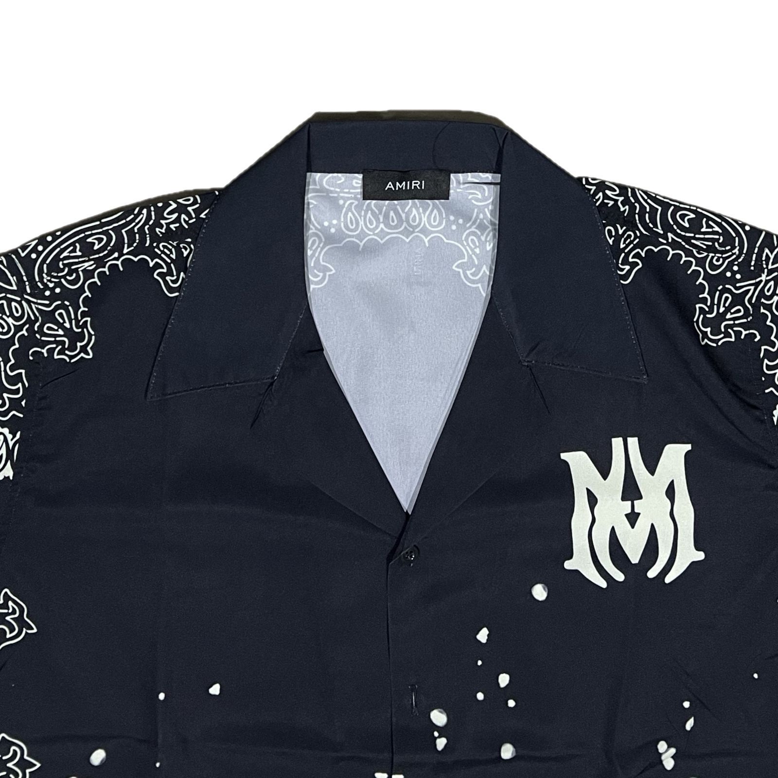 AMIRI アミリ BANDANA バンダナ柄 半袖 シャツ ブラック - メルカリ