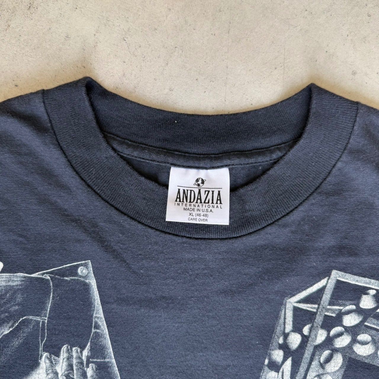 90's ANDAZIA M.C. ESCHER エッシャー 騙し絵 両面 マルチプリントT