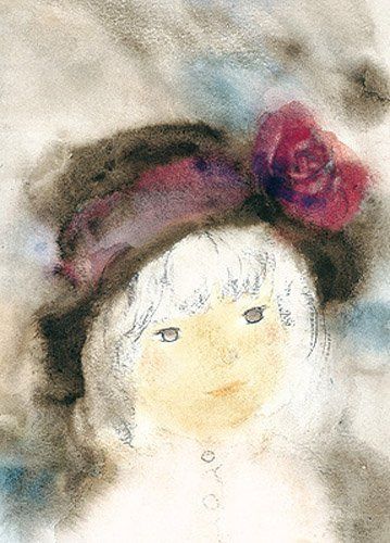 【在庫処分】バラ飾りの帽子の少女 ジグソーパズル (38x53cm) 500ピース