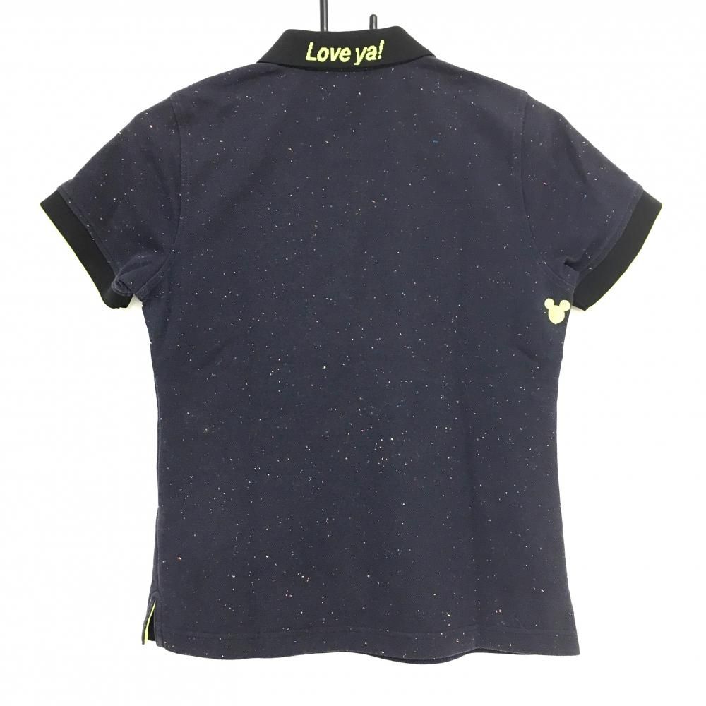 ☆値下げ☆マークアンドロナ×Disney 半袖ポロシャツ ネイビー×蛍光