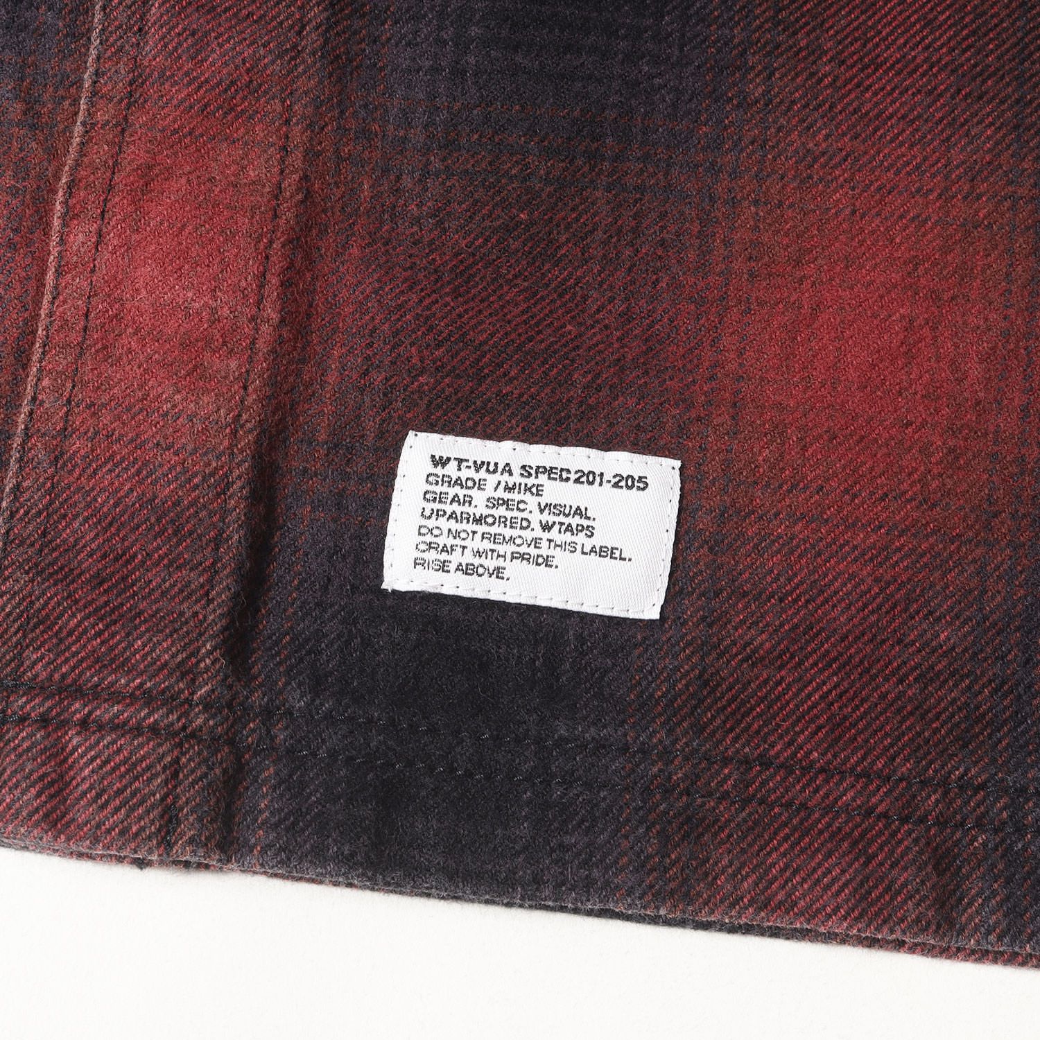 WTAPS ダブルタップス シャツ レッド ブラック 赤黒 サイズ:M WTAPS ダブルタップス シャツ レッド ブラック 赤黒 サイズ:M