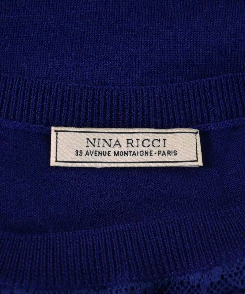 NINA RICCI ニナリッチ ニット・セーター M 紺系x紫x白等 - ニット