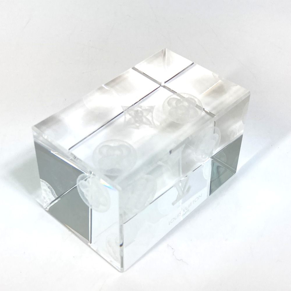 ルイヴィトン 文鎮 ペーパーウェイト クリスタルガラス クリア