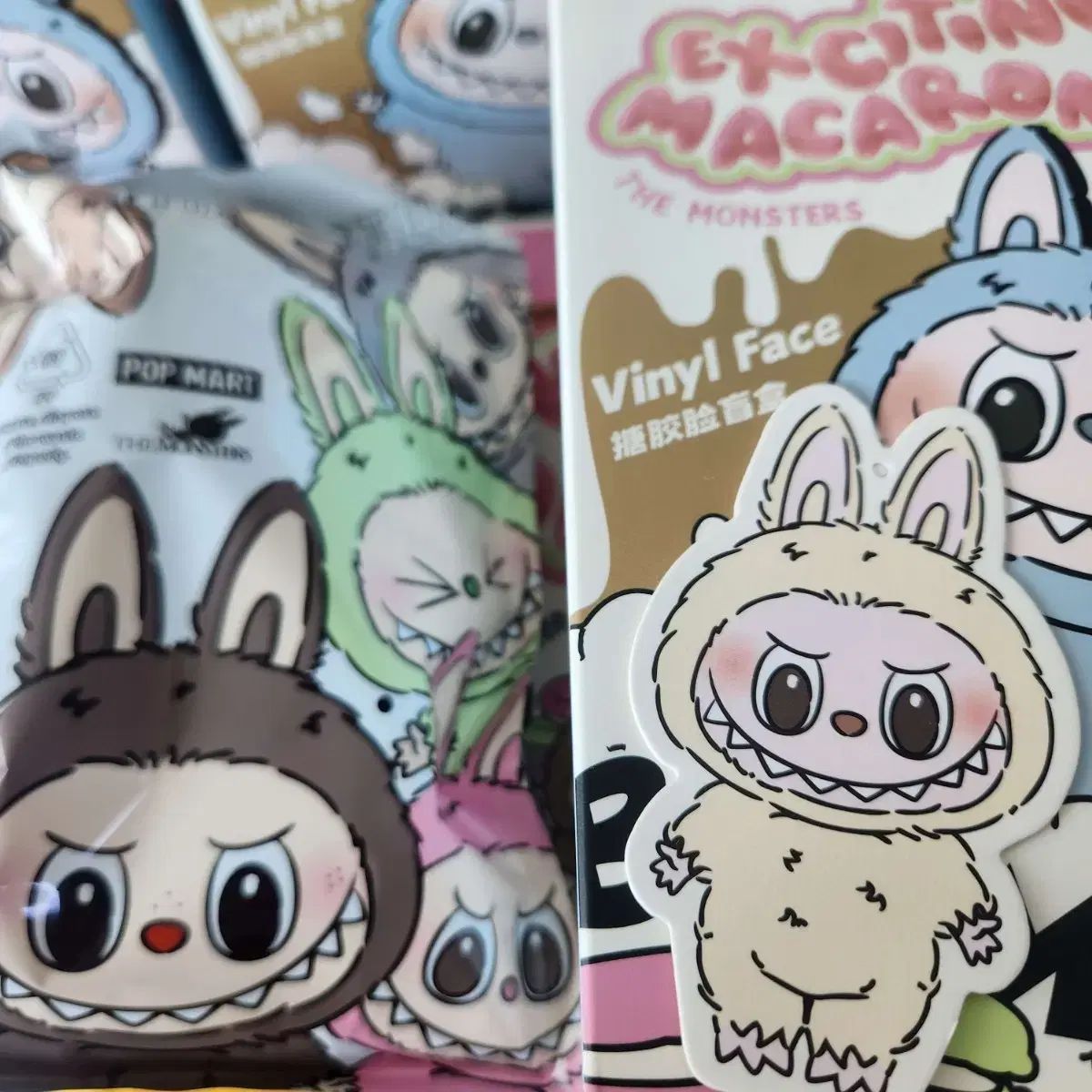 【正規品】 ラブブ ピンク マカロン 新品 ポップマート カード付属 MART LABUBU ラブブ マカロン ポップマート ピンク ①（ポップ