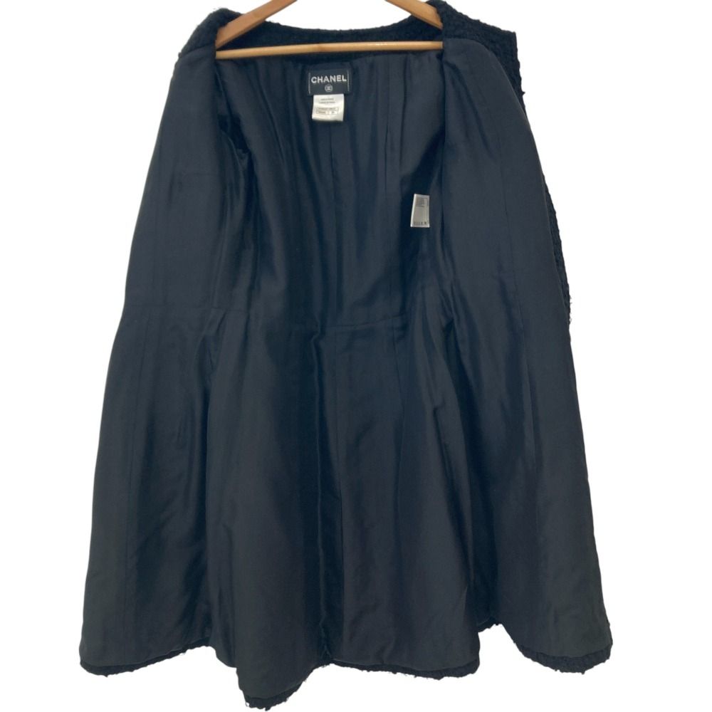 美品 14AW CHANEL シャネル ココマークボタン ウール ロング ノー  