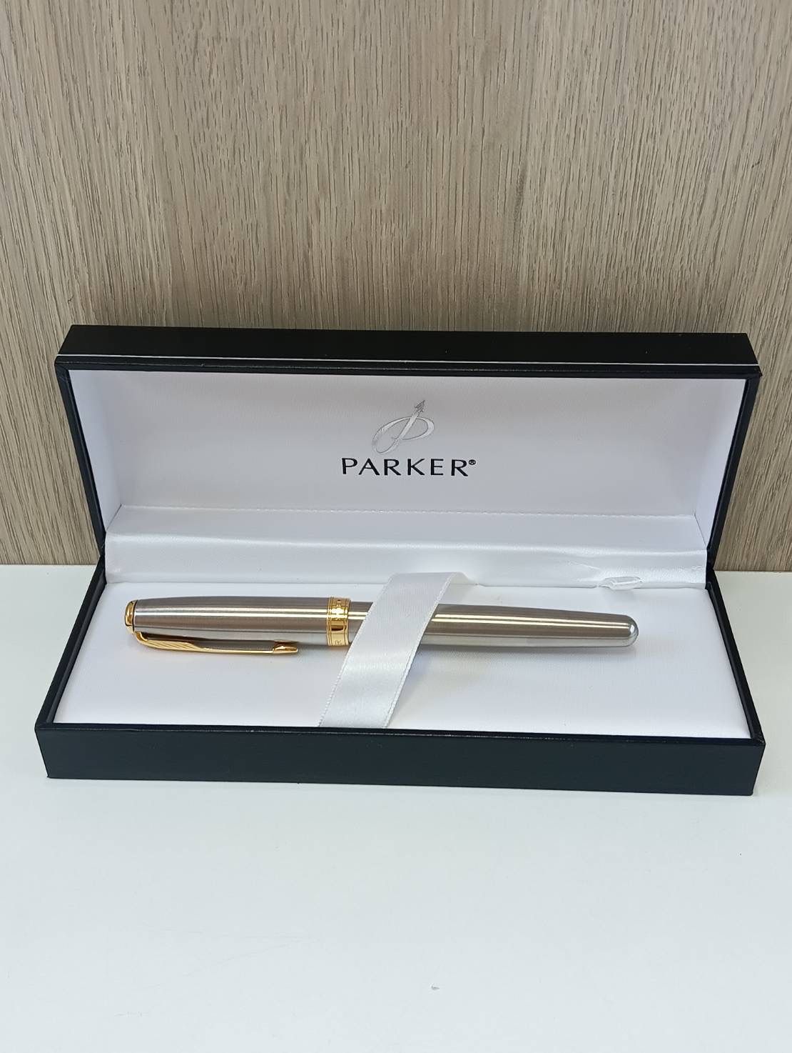 品 Parkerパーカー SONNETソネット 万年筆 シルバー×ゴールド ペン 事務用品 文房具 筆記用具 き 現状品