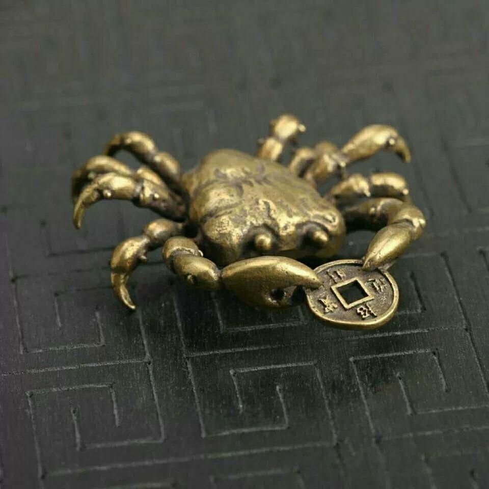 銅細工 カニ 工芸品 横財 将軍 書道具 文房具 装飾品 工芸品 美術品 銅 細工 茶道具 香道具 金銭蟹横財将軍 装飾品 工芸品 置物