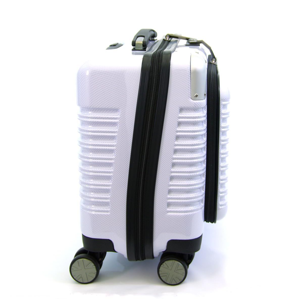 ミチコロンドン ハードジッパースーツケース 25L カーボンホワイト ミチコロンドン ハードジッパースーツケース 25L カーボンホワイト