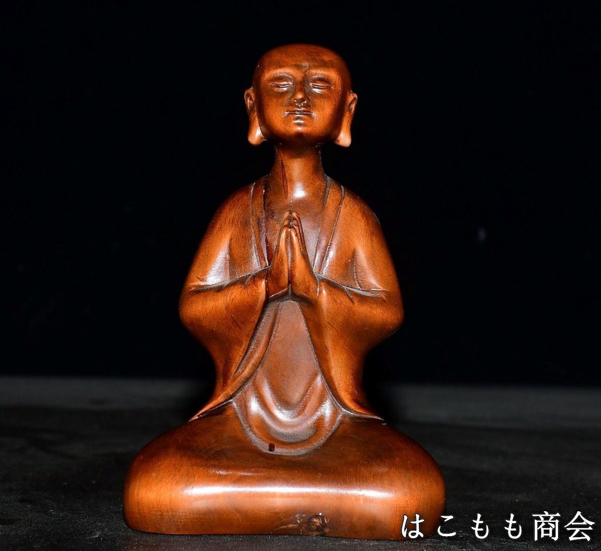 旧家蔵出し 黄楊木細密彫 悟道 密教上品 賞物 供養品 古美術品 収集家