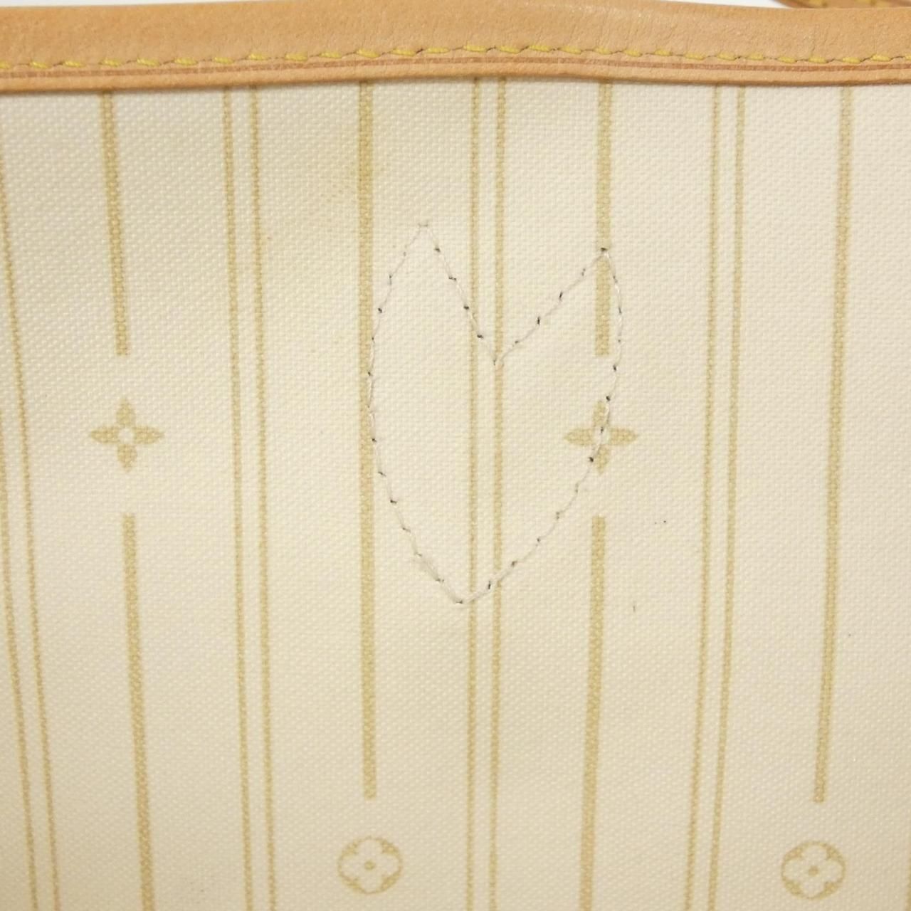 【超美品】 ルイヴィトン ダミエ アズール ネヴァーフル MM N51107 バッグ