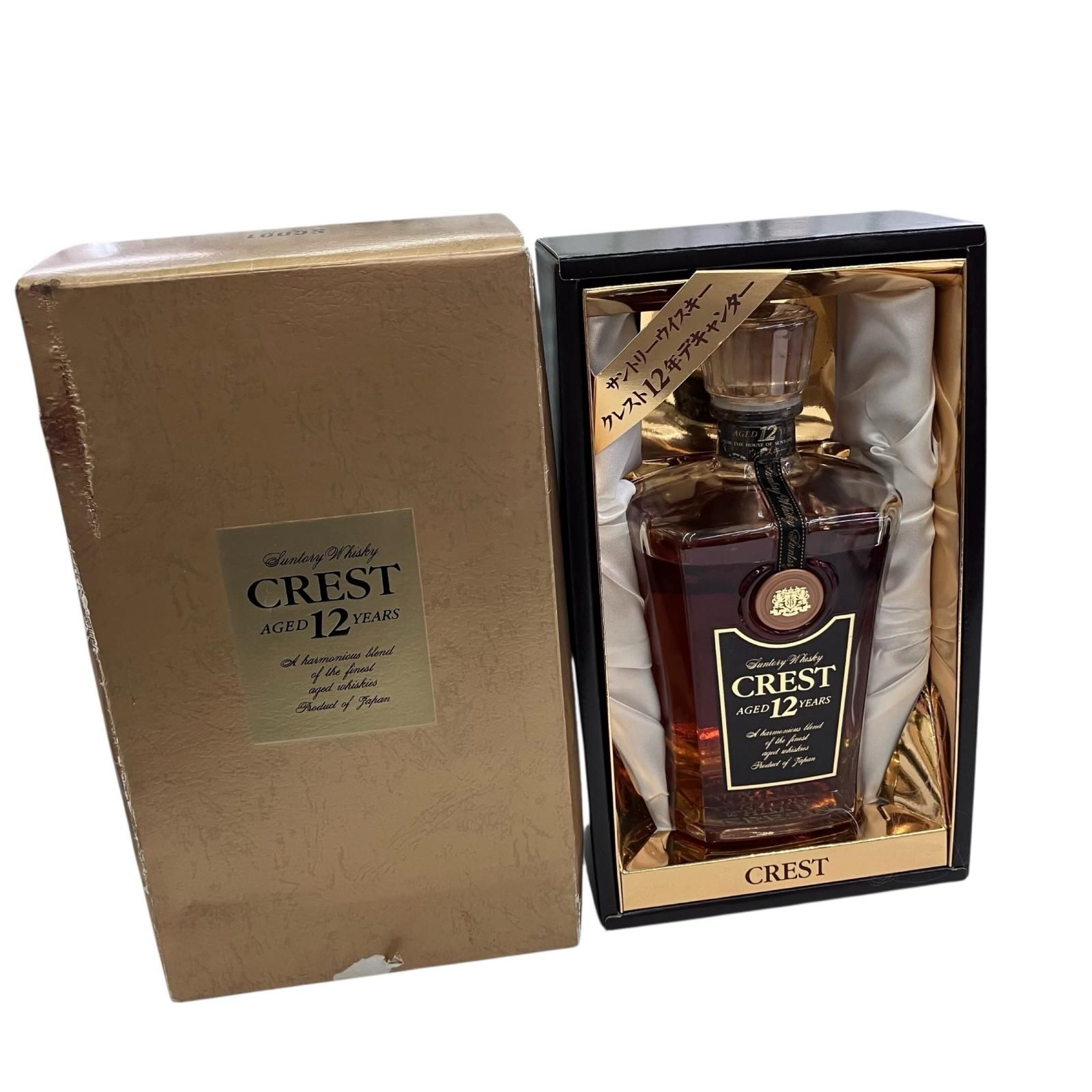 未開封】クレスト12年 サントリーウイスキー 古酒 サントリー