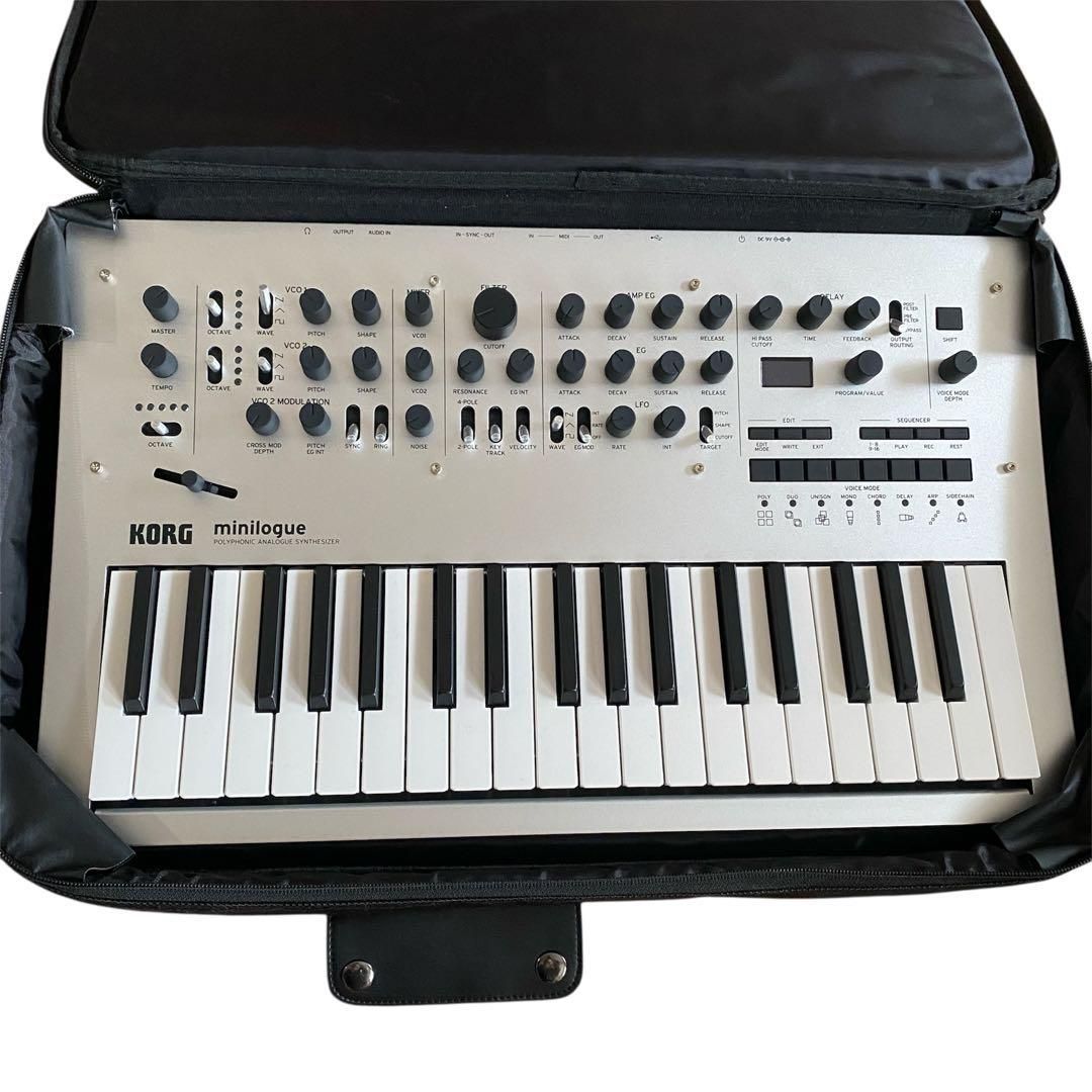 KORG minilogue ポリフォニックアナログシンセサイザー/ケース付き Amazon | KORG 4ボイス ポリフォニック アナログ シンセサイザー