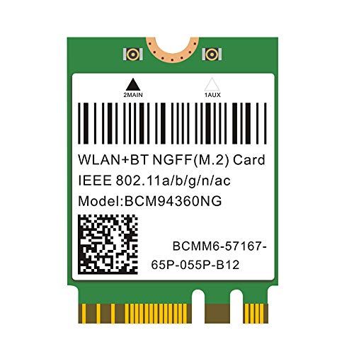 プラグ u0026 プレイ ハッキントッシュ M.2 NGFF WLAN BCM94360NG 802.11ac Bluetooth 4.0 WiFiカード PC Catalina Mac OS用 ネイティブサポート macOS AirDrop Continuity 