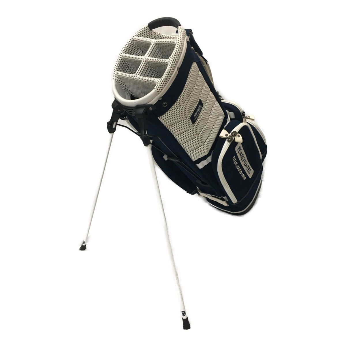 中古 パーリーゲイツ PEARLY GATES キャディバッグ ネイビー 紺 ペール