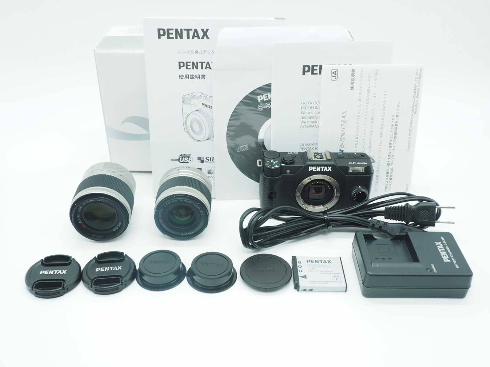 ペンタックス Pentax Q 10 Black 12 4 MP 02 06 Lens Kit 2566 shots 元箱 Z 5552 A