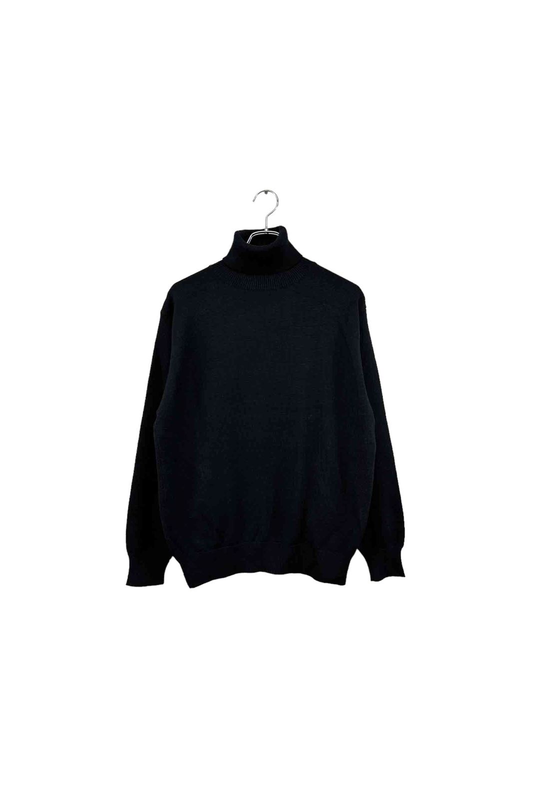 MEN‘S BIGI black sweaterメンズビギ 長袖セーター タートルネック ブラック 無地 ニット トップス メンズ ヴィンテージ ネ