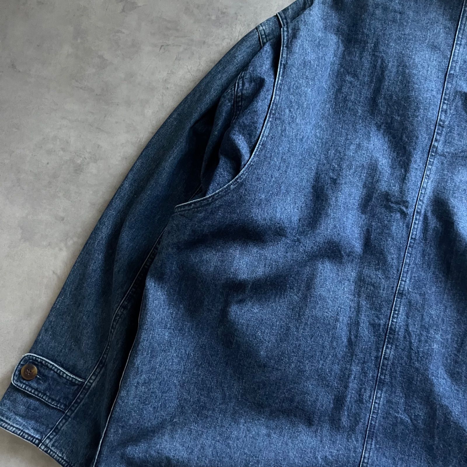 90s LANDS END denim coverall jacket ランズエンド デニム カバーオール KANDAIZUMI_COM