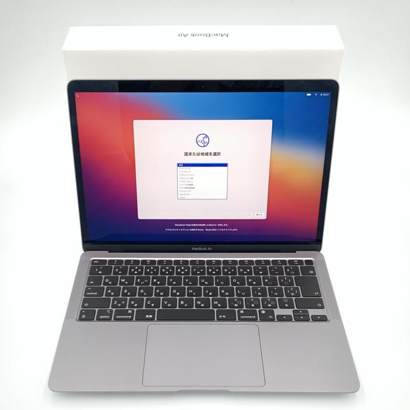 開封 Apple MacBook Air 13-inch M1 2020 Retinaディスプレイ 256GB 8GB MGN63J A スペースグレイ 95