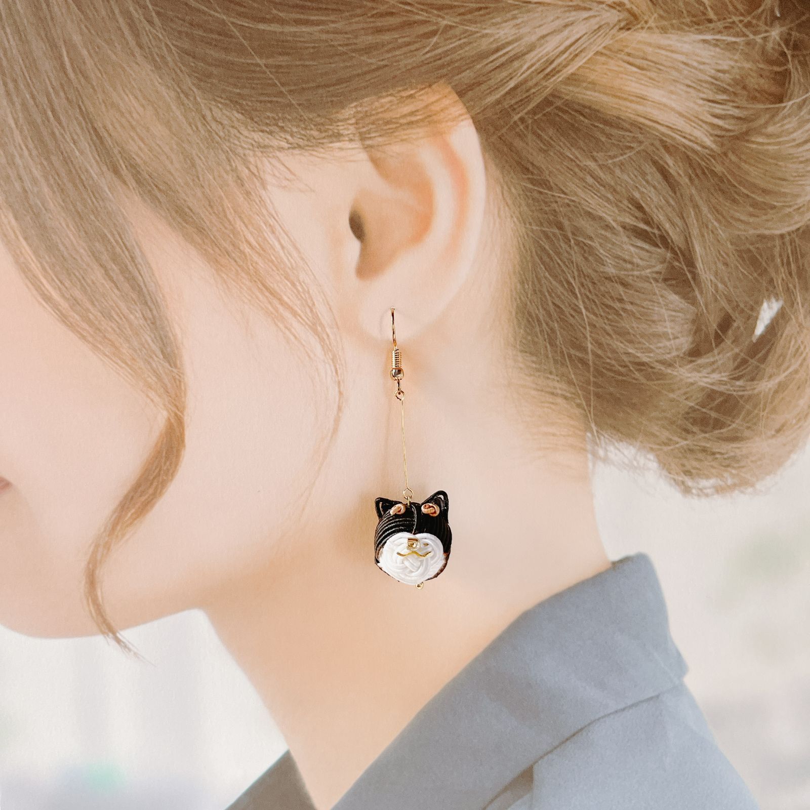 イヤリング  「しばわんこ」 犬アクセ】しば♥しばわんこ玉ピアス／イヤリング - メルカリ