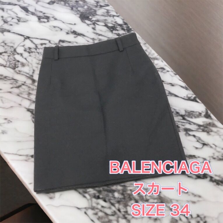 BALENCIAGA タイトスカート サイズ34 黒 BALENCIAGA タイトスカート サイズ34 黒