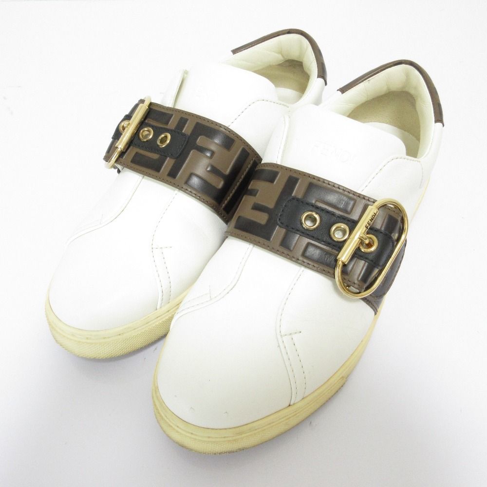 ランキング2025 良品 スリッポン ズッカベルト レザー フェンディ FENDI 靴