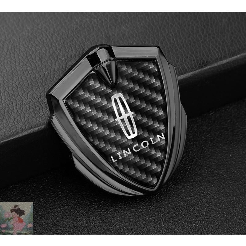 LINCOLN エンブレム メタル製 円形 リンカーン Lincoln深錆色3D立体 エンブレムステッカー 金属製