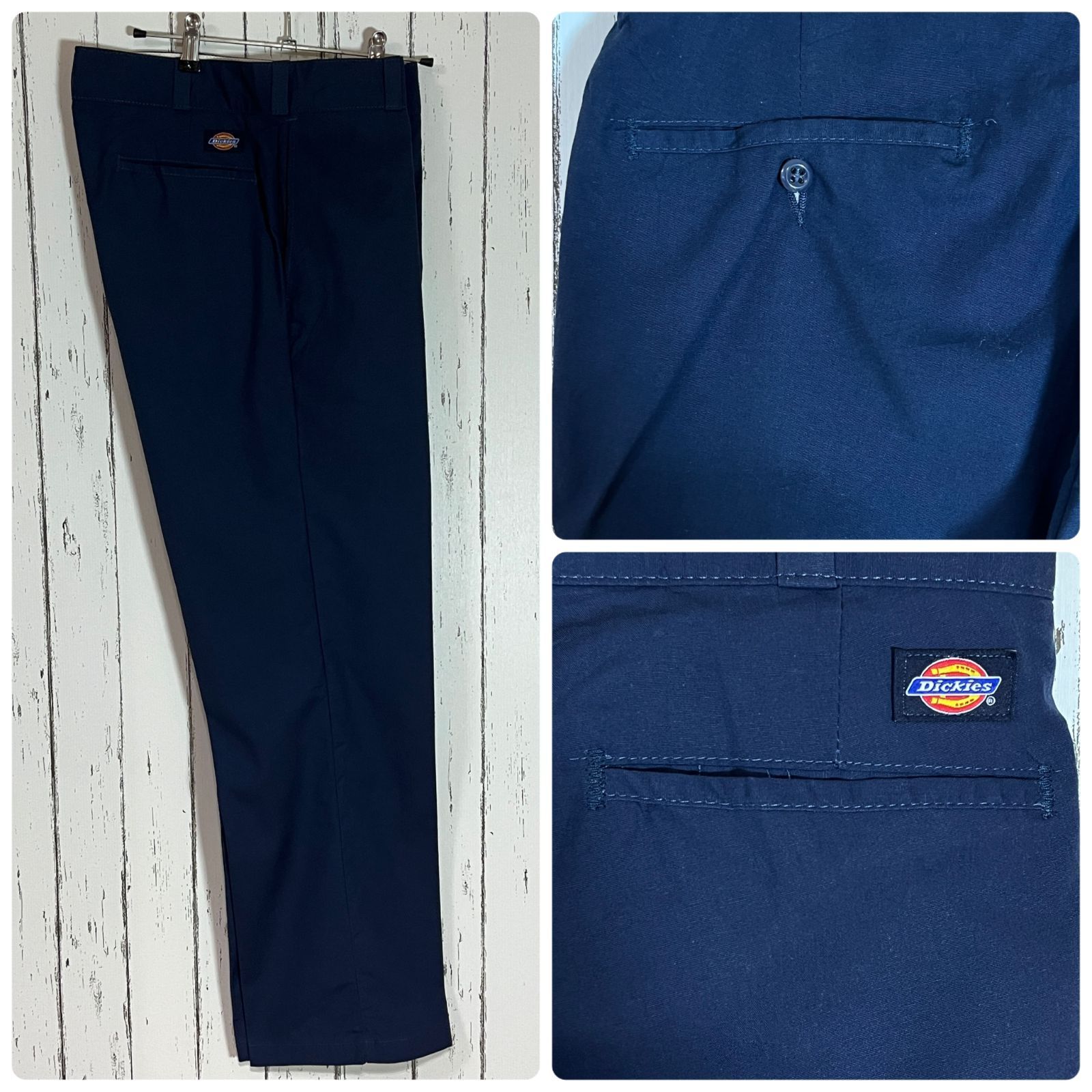 Dickies 874 ワークパンツ ネイビー　デッドストック　W33 古着 Deadstock! Dickies 874 コットンツイル ワーク チノ