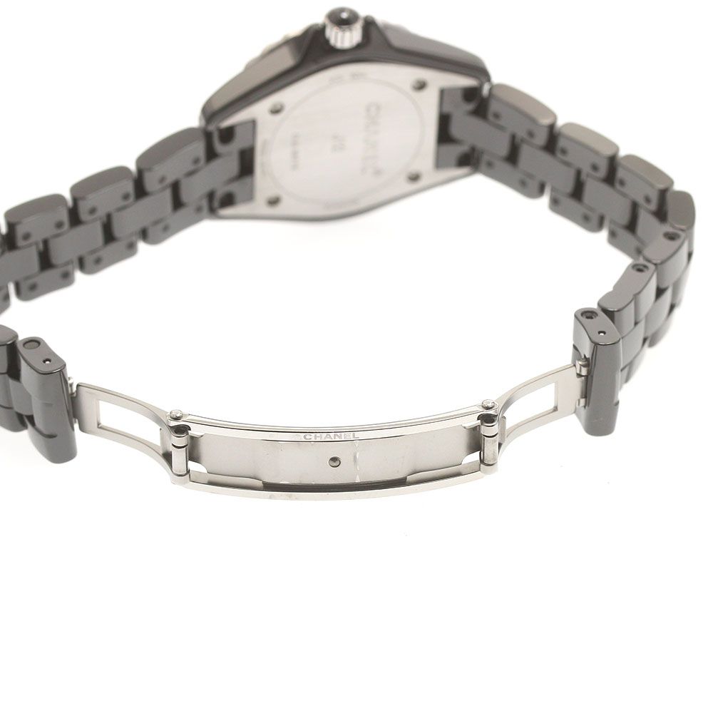 シャネル CHANEL H2571 J12 ダイヤベゼル 8P クォーツ レディース 保証書付き_877989 CHANEL（シャネル） CHANEL H2571 J12 ダイヤベゼル 8P クォーツ
