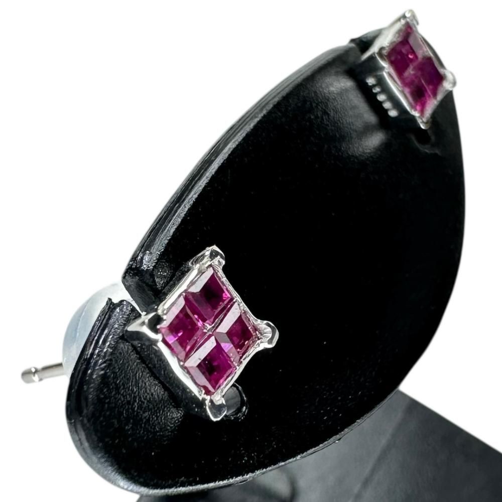 HANDMADE】K18WG ルビー 0.26ct/0.26ct ダイヤモンド 0.19ct