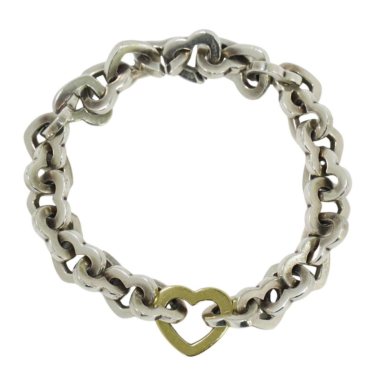 c449 ティファニー　1990 トリプルハート　バングル　シルバー　925 超レアティファニー TIFFANY 1990 トリプルハートブレスレット