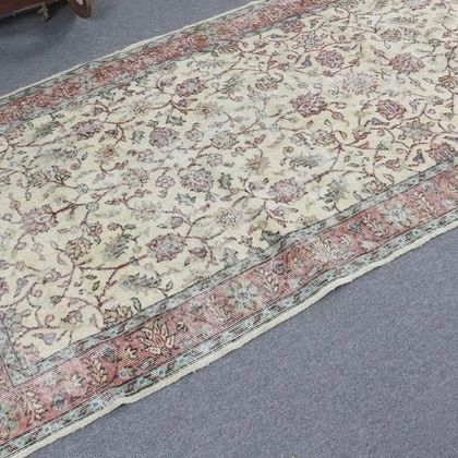 トルコヴィンテージラグ 花柄