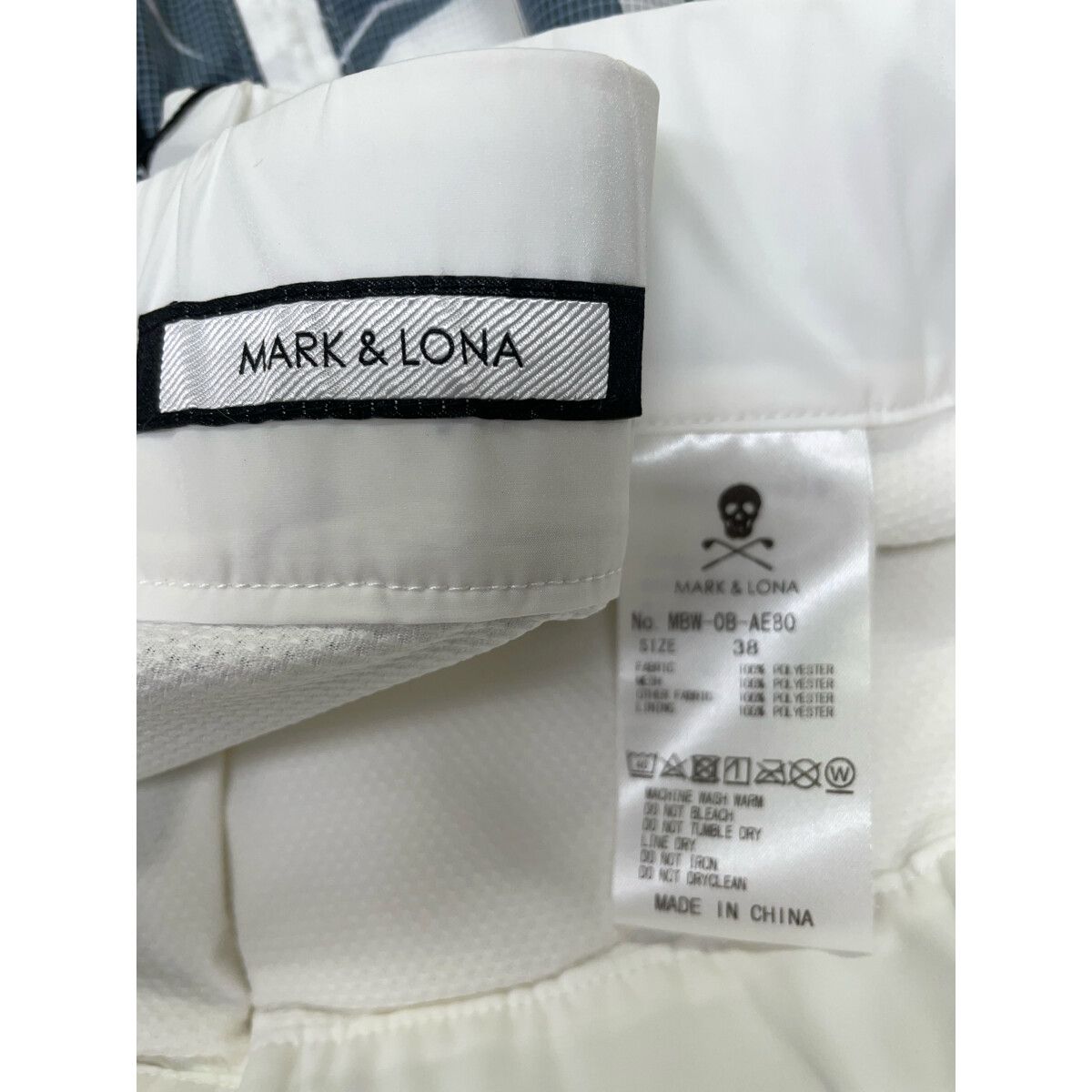 未使用品 レディース マークアンドロナ MARK&LONA スカート 38(M) 白