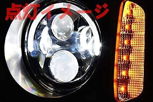 ヘッドライト JB23 ジムニー LEDウィンカー ダブル プロジェクター ヘッドライトJB23 ジムニーLEDウィンカー LEDリング付き メッキ ダブル
