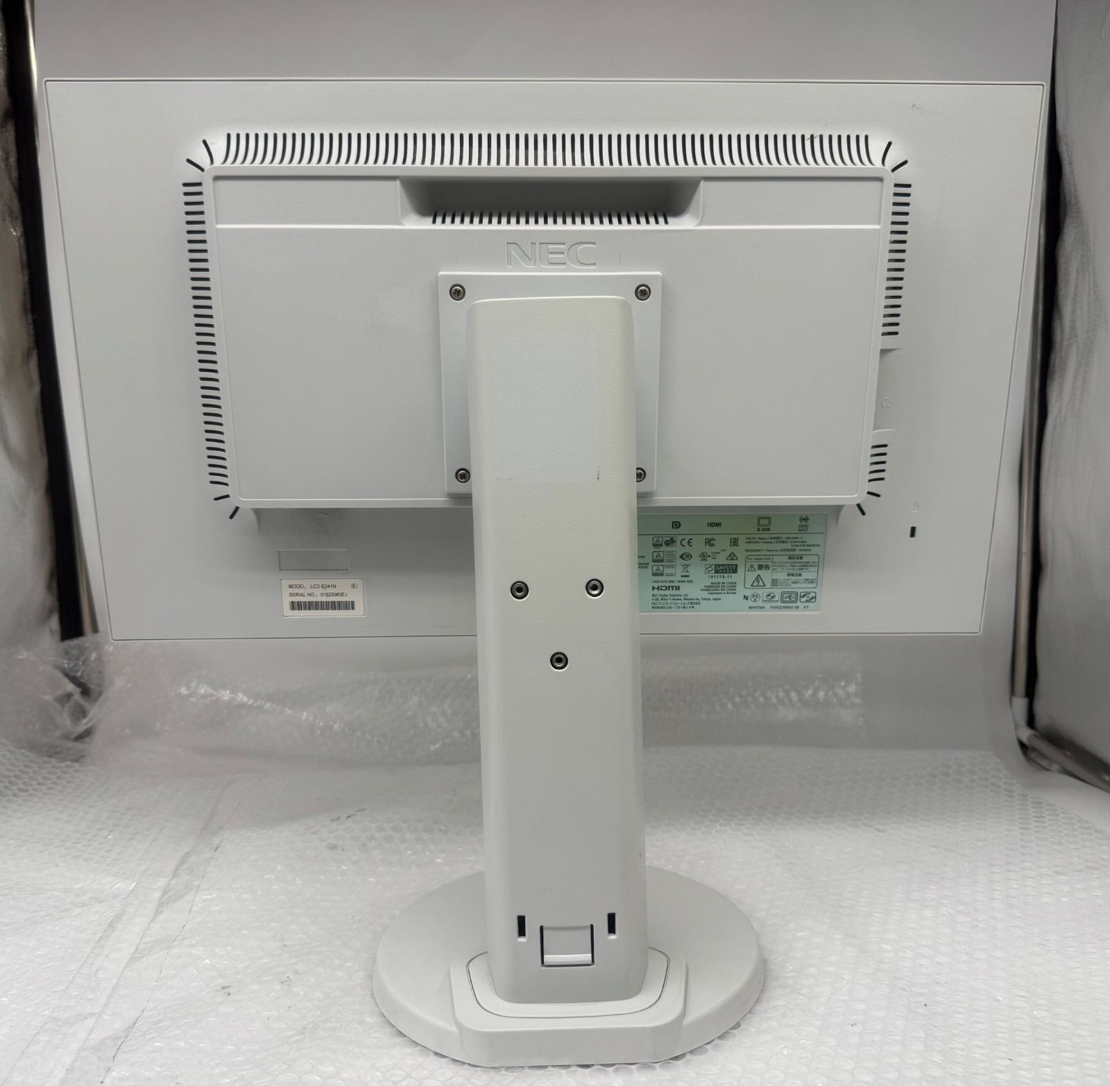 NEC LCD-E241N 狭額ベゼル スリムベゼル 24型 フレームレス IPS