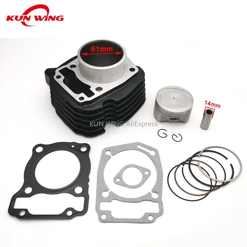 ホンダ CBF190 CBF190TR CB190R CB190X CB 190X 190R WH175 SDH175-6-7-10-11 バイク 61MM ボア シリンダー ピストン キット